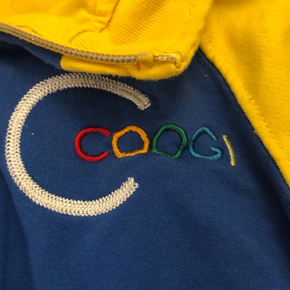 Coogi Yellow & Blue Sport Lightweight Jacket size 18 months - Picture 4 of 7